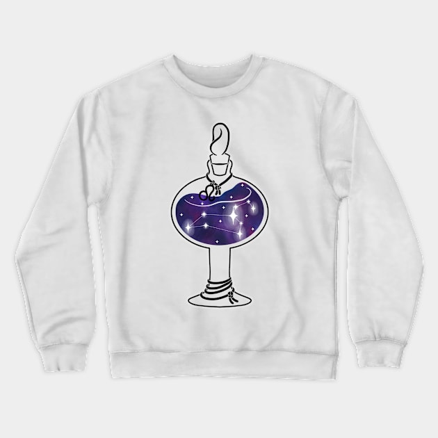 Leo ~ Constellation in a jar ~ Potion Bottle Crewneck Sweatshirt by Ruxandas